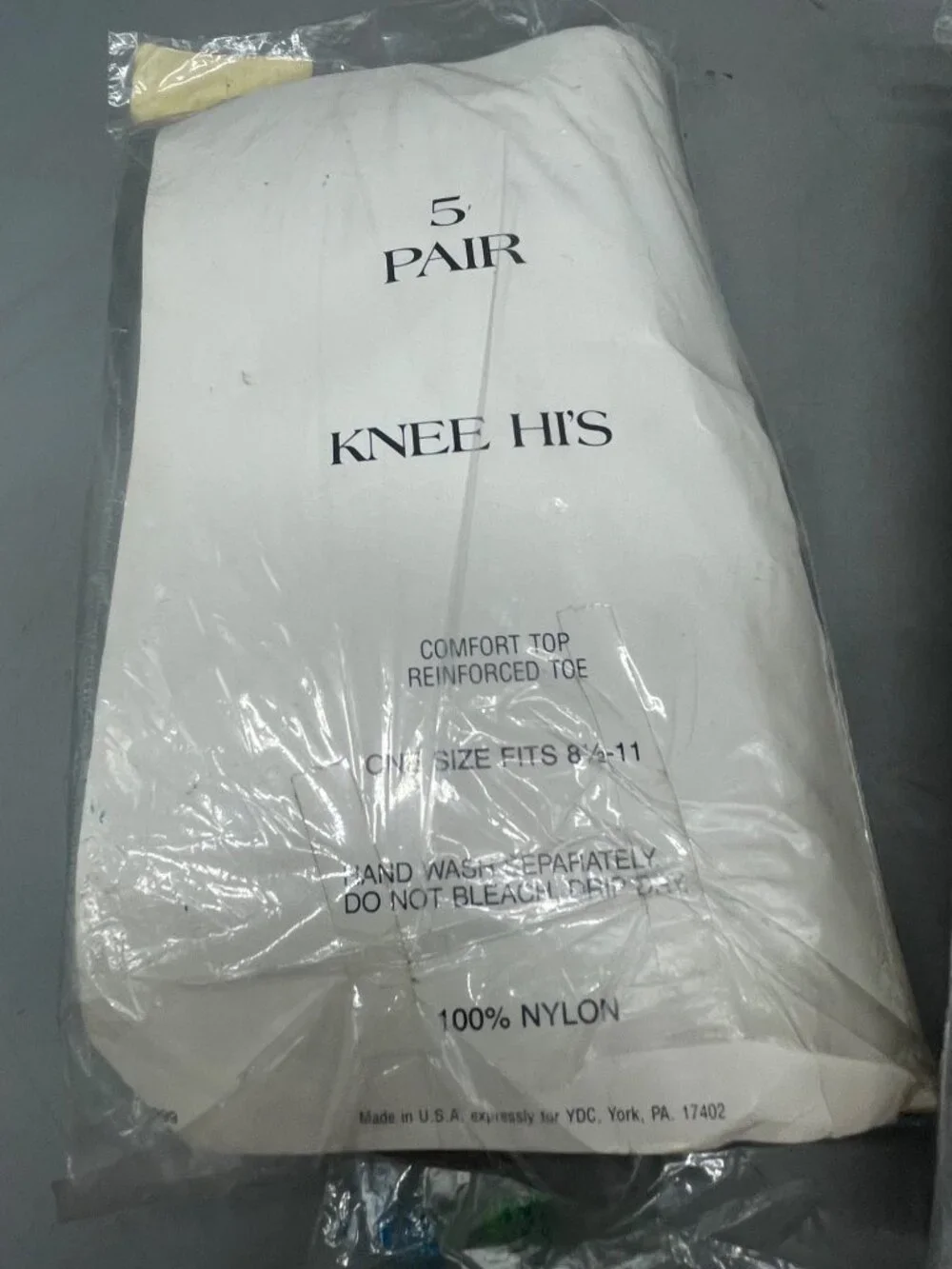 set of 3 knee hi's ankle hi's nylons 5 pair each package sheer comfort READ NEW